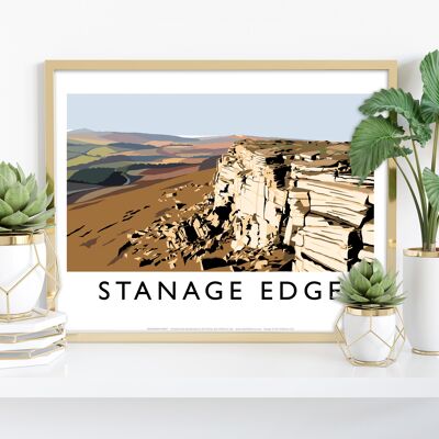Stanage Edge von Künstler Richard O'Neill – Premium-Kunstdruck