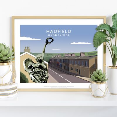 Hadfield, Derbyshire par l'artiste Richard O'Neill - Impression artistique