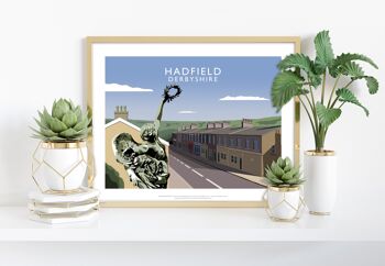 Hadfield, Derbyshire par l'artiste Richard O'Neill - Impression artistique
