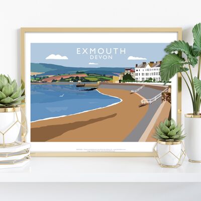 Exmouth, Devon por el artista Richard O'Neill - 11X14" Impresión de arte