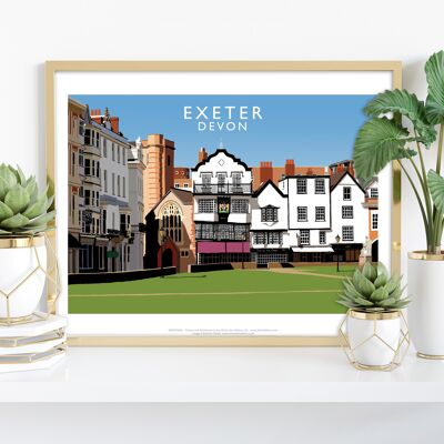 Exeter, Devon vom Künstler Richard O'Neill – Premium-Kunstdruck