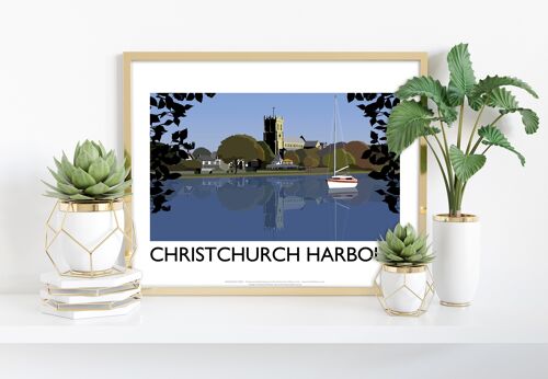 Christchurch Harbour By Artist Richard O'Neill - Art Print