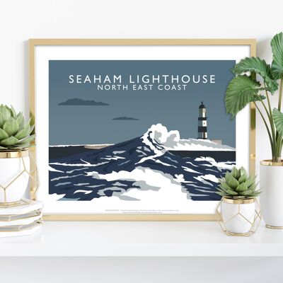 Seaham Leuchtturm, Nordostküste - Kunstdruck