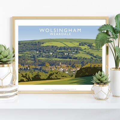 Wolsingham, Weardale par l'artiste Richard O'Neill - Impression artistique
