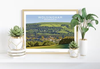Wolsingham, Weardale par l'artiste Richard O'Neill - Impression artistique