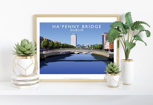 Ha'Penny Bridge, Dublin By Artist Richard O'Neill Art Print