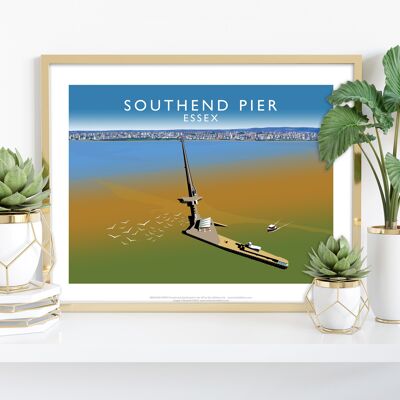 Southend Pier, Essex par l'artiste Richard O'Neill - Impression artistique