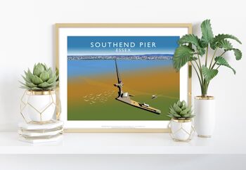 Southend Pier, Essex par l'artiste Richard O'Neill - Impression artistique