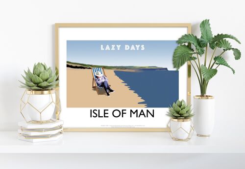 Lazy Days, Isle Of Man By Artist Richard O'Neill Art Print