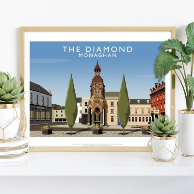 The Diamond, Monaghan By Artist Richard O'Neill Art Print