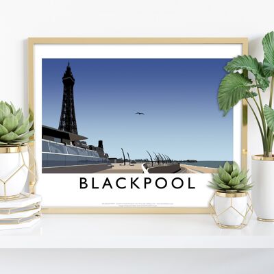 Blackpool par l'artiste Richard O'Neill - Impression d'art premium
