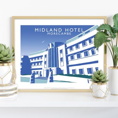 Midland Hotel, Morecambe par l'artiste Richard O'Neill Impression artistique