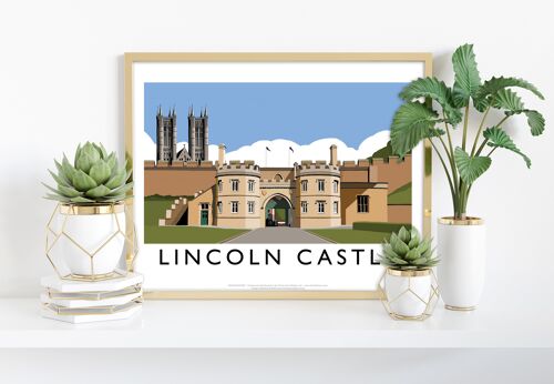 Lincoln Castle By Artist Richard O'Neill - 11X14” Art Print