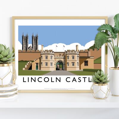 Lincoln Castle von Künstler Richard O'Neill – 11 x 14 Zoll Kunstdruck