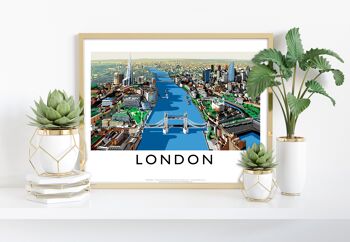 Londres par l'artiste Richard O'Neill - 11X14" Premium Art Print