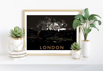 Feux d'artifice de Londres par l'artiste Richard O'Neill - Art Print