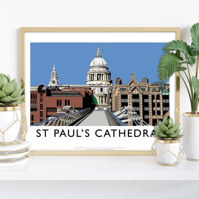 St Pauls Cathedral By Artist Richard O'Neill - Art Print