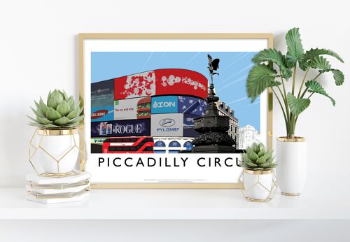 Piccadily Circus By Artist Richard O'Neill - Art Print