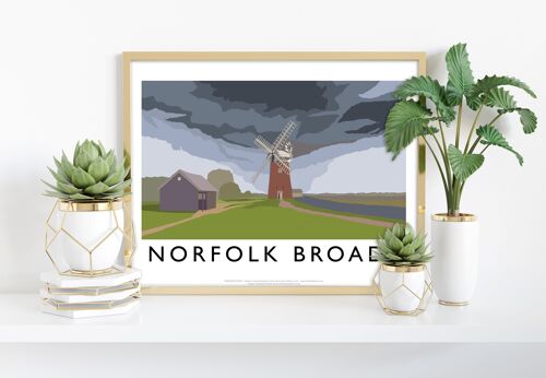 Norfolk Broads By Artist Richard O'Neill - 11X14” Art Print