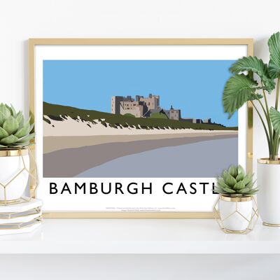Bamburgh Castle von Künstler Richard O'Neill - Kunstdruck