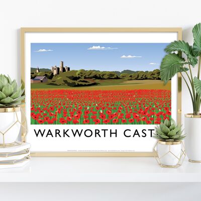 Warkworth Castle By Artist Richard O'Neill - Art Print