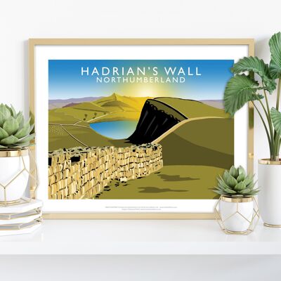 Hadrians Wall By Artist Richard O'Neill - Premium Art Print