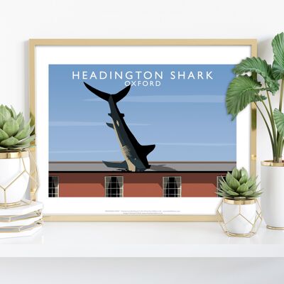 Headington Shark von Künstler Richard O'Neill - Kunstdruck