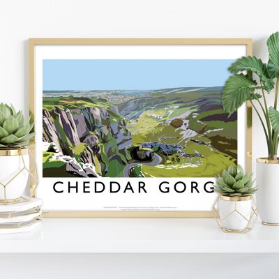 Cheddar Gorge von Künstler Richard O'Neill – Premium-Kunstdruck