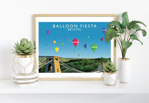 Balloon Fiesta, Bristol By Artist Richard O'Neill Art Print