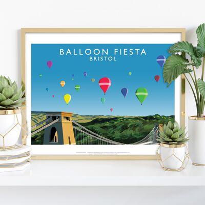 Balloon Fiesta, Bristol Por el artista Richard O'Neill Lámina artística