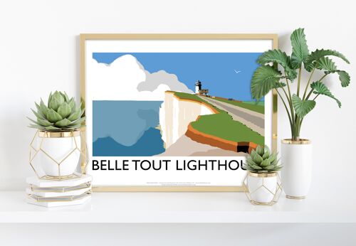 Belle Tout Lighthouse By Artist Richard O'Neill Art Print