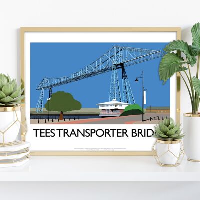 Tees Transporter Bridge By Artist Richard O'Neill Art Print