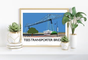 Tees Transporter Bridge par l'artiste Richard O'Neill Impression artistique