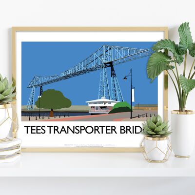 Tees Transporter Bridge By Artist Richard O'Neill Art Print