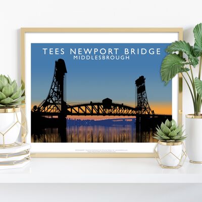Tees Newport Bridge (Night) - Richard O'Neill Art Print