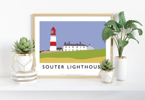 Souter Lighthouse By Artist Richard O'Neill - Art Print