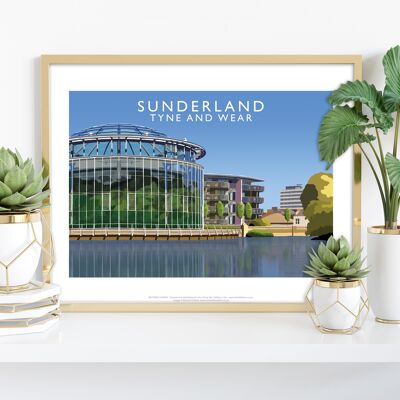 Sunderland por el artista Richard O'Neill - Impresión de arte premium
