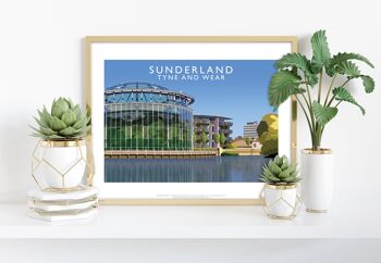 Sunderland par l'artiste Richard O'Neill - Impression d'art premium