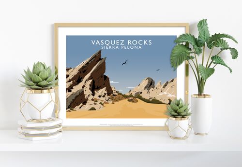 Vasquez Rocks By Artist Richard O'Neill - Premium Art Print