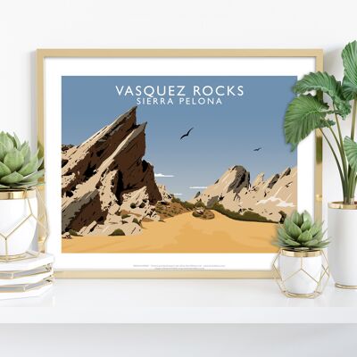 Vasquez Rocks von Künstler Richard O'Neill – Premium-Kunstdruck