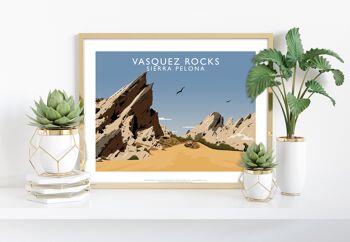 Vasquez Rocks par l'artiste Richard O'Neill - Impression d'art premium