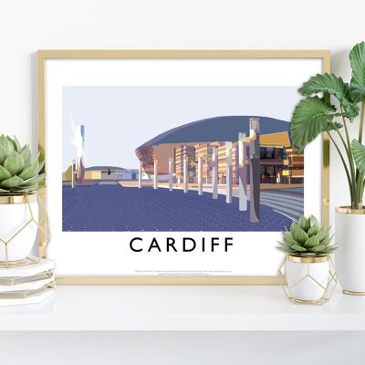 Cardiff vom Künstler Richard O'Neill – Premium-Kunstdruck, 27,9 x 35,6 cm