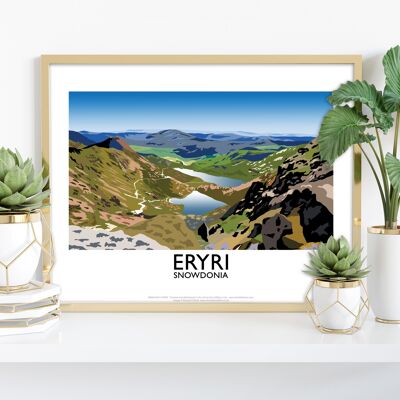 Eryri, Gales por el artista Richard O'Neill - Impresión de arte premium