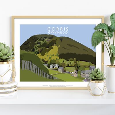 Corris, Wales vom Künstler Richard O'Neill – Premium-Kunstdruck