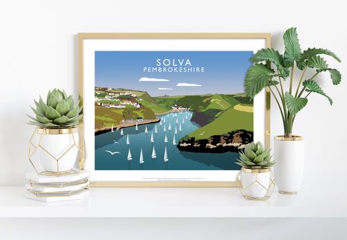 Solva, Pembrokeshire By Artist Richard O'Neill - Art Print