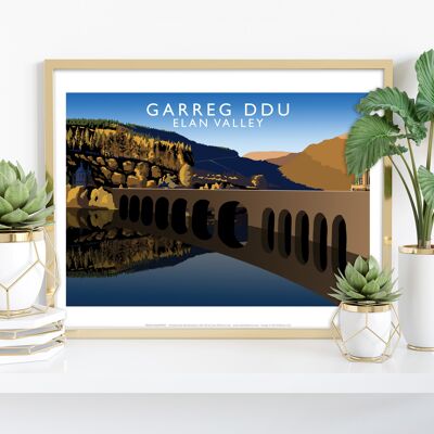 Garreg Ddu, Wales von Künstler Richard O'Neill - Kunstdruck