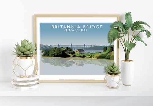 Britannia Bridge By Artist Richard O'Neill - Art Print