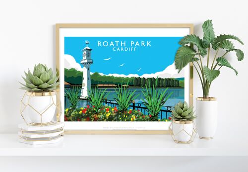 Roath Park By Artist Richard O'Neill - Premium Art Print