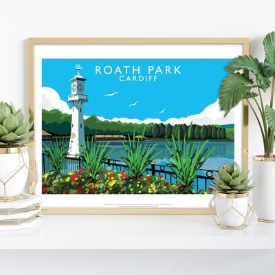 Roath Park By Artist Richard O'Neill - Premium Art Print