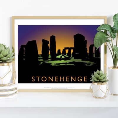 Stonehenge por el artista Richard O'Neill - Impresión de arte premium